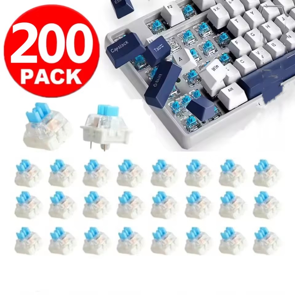 Keyboard Gaming Blue Switch - 10/30 ชิ้น สวิตช์คีย์บอร์ดแบบกลไก 3 พิน สำหรับเปลี่ยน