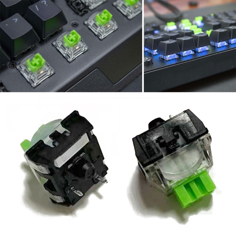 Gaming Keyboard No Rgb - 2ชิ้นสวิตช์ RGB สีเขียว3Pin สำหรับ BlackWidow คีย์บอร์ดเชิงกล