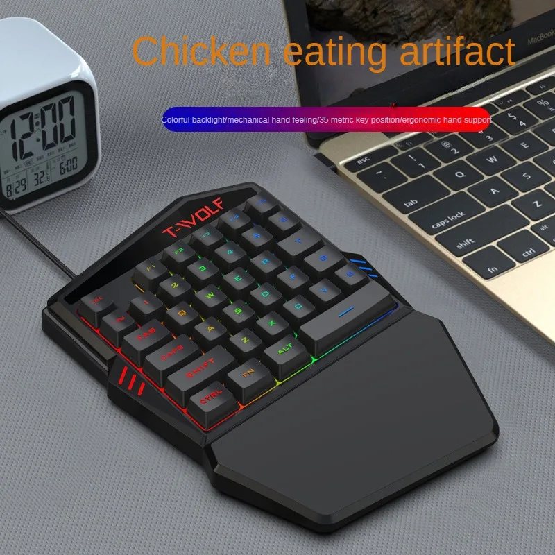 คีย์บอร์ดมือเดียว TF900 T-WOLF - Gaming Keyboard Mini บทวิจารณ์และราคา