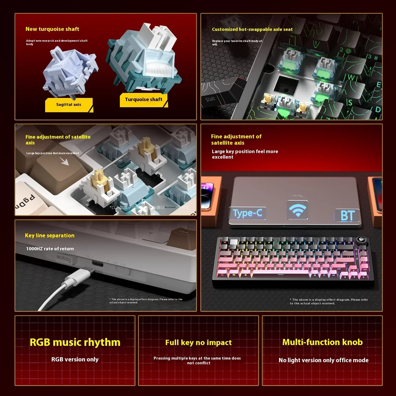 คีย์บอร์ดเกมมิ่งไร้สาย LEOBOG  - Gaming Keyboard Mini บทวิจารณ์และราคา
