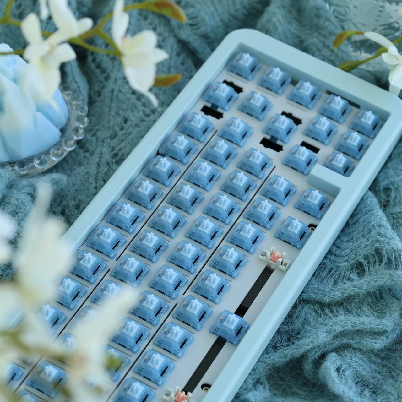 HMX Blue Topa Switch Linear Sw - Keyboard Gaming Blue Switch บทวิจารณ์และราคา