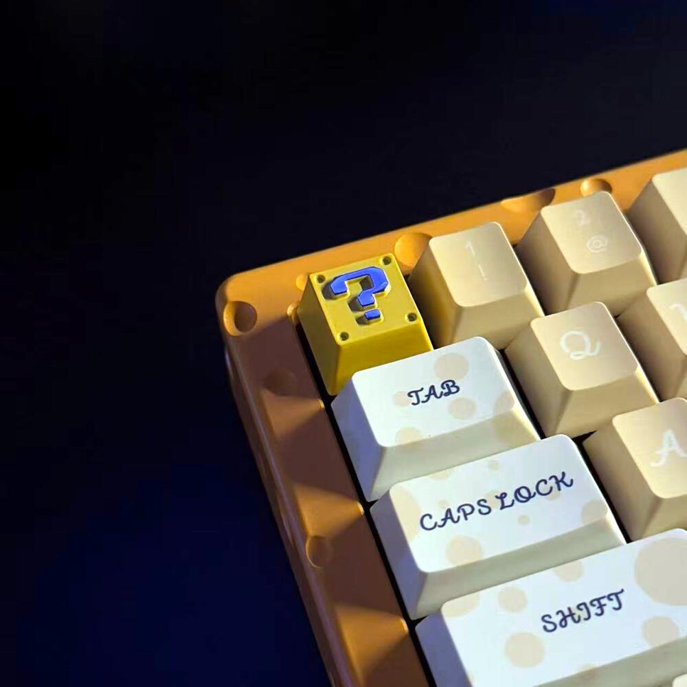 คีย์แคปโลหะลายบล็อกคำถามพิกเซล - Gaming Keyboard Nearby บทวิจารณ์และราคา