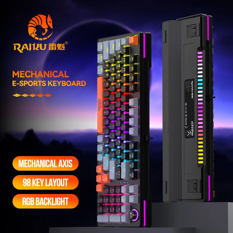 GK98 คีย์บอร์ดเกมแบบมีสาย RGB  - Keyboard Gaming Blue Switch บทวิจารณ์และราคา