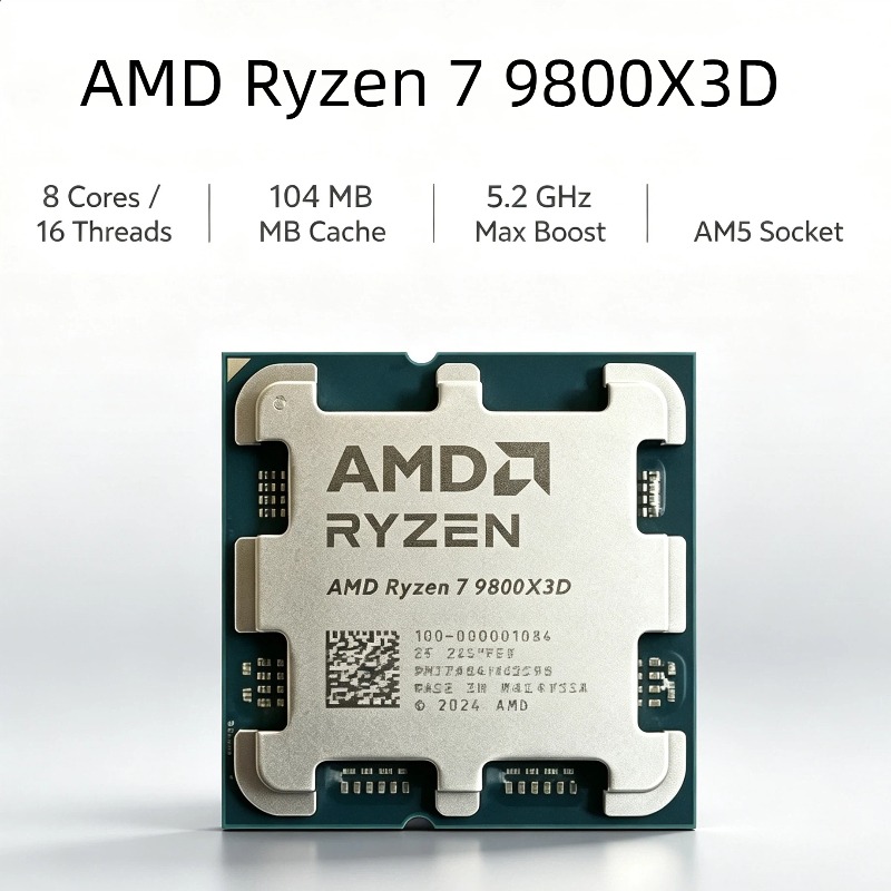 AMD Ryzen 7 9800X3D ซีพียูสำหร - Amd Cpu Ryzen 7 บทวิจารณ์และราคา