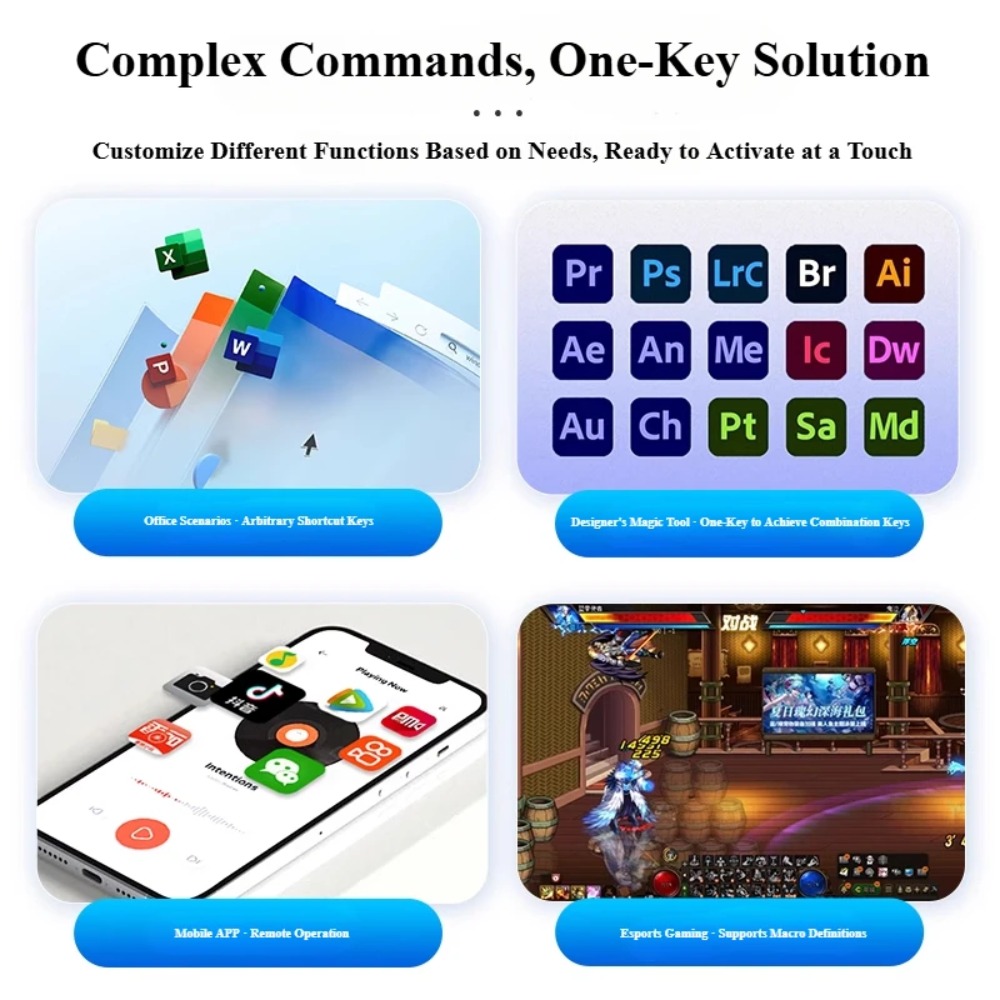 MK424Pro 4-Key Wireless Mini ค - Gaming Keyboard Mini บทวิจารณ์และราคา