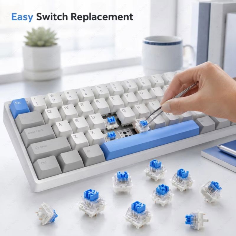 DT21 สวิตช์คีย์บอร์ดแบบกลไก DI - Keyboard Gaming Blue Switch บทวิจารณ์และราคา